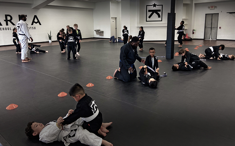jiu-jitsu for Young Children: Young children practicing jiu-jitsu